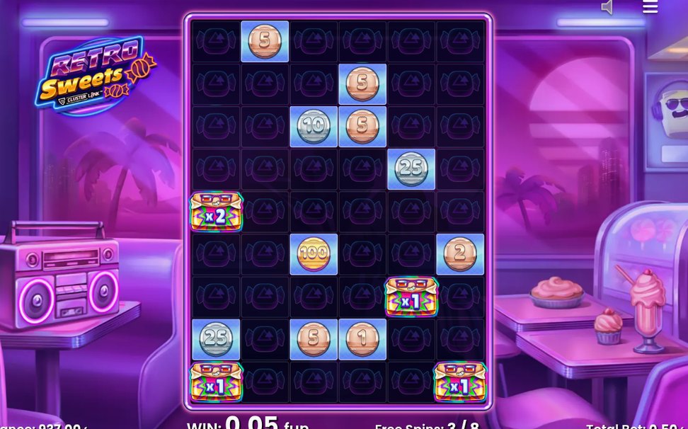Normal Free Spins Feature on the 6x9 grid